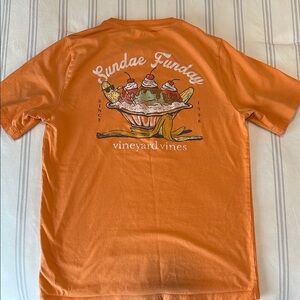 Vineyard Vines Orange Short Sleeve Tee